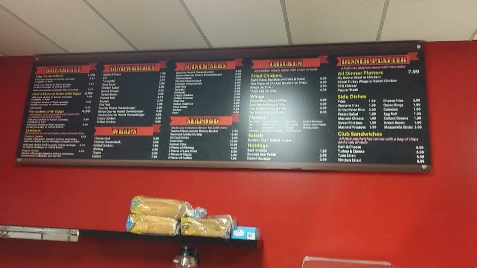 Full Menu Board